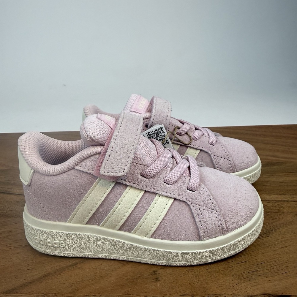 New Little Kids Adidas Grand Court 00s Leather Platform Sneakers Size 7 C